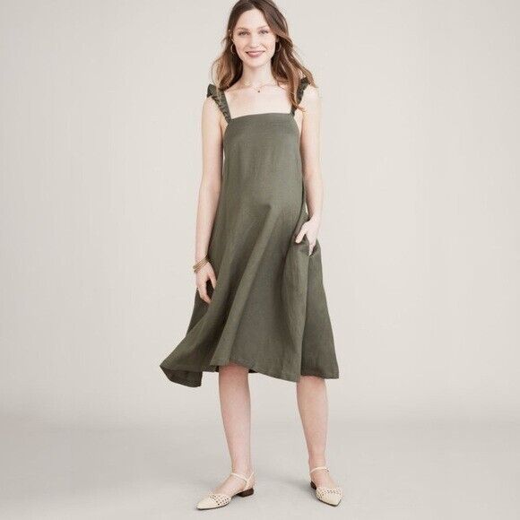 Hatch Maternity Women's THE CATE DRESS Swingy A-Line Cut $258 NEW