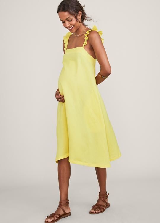 Hatch Maternity Women's THE CATE DRESS Swingy A-Line Cut $258 NEW