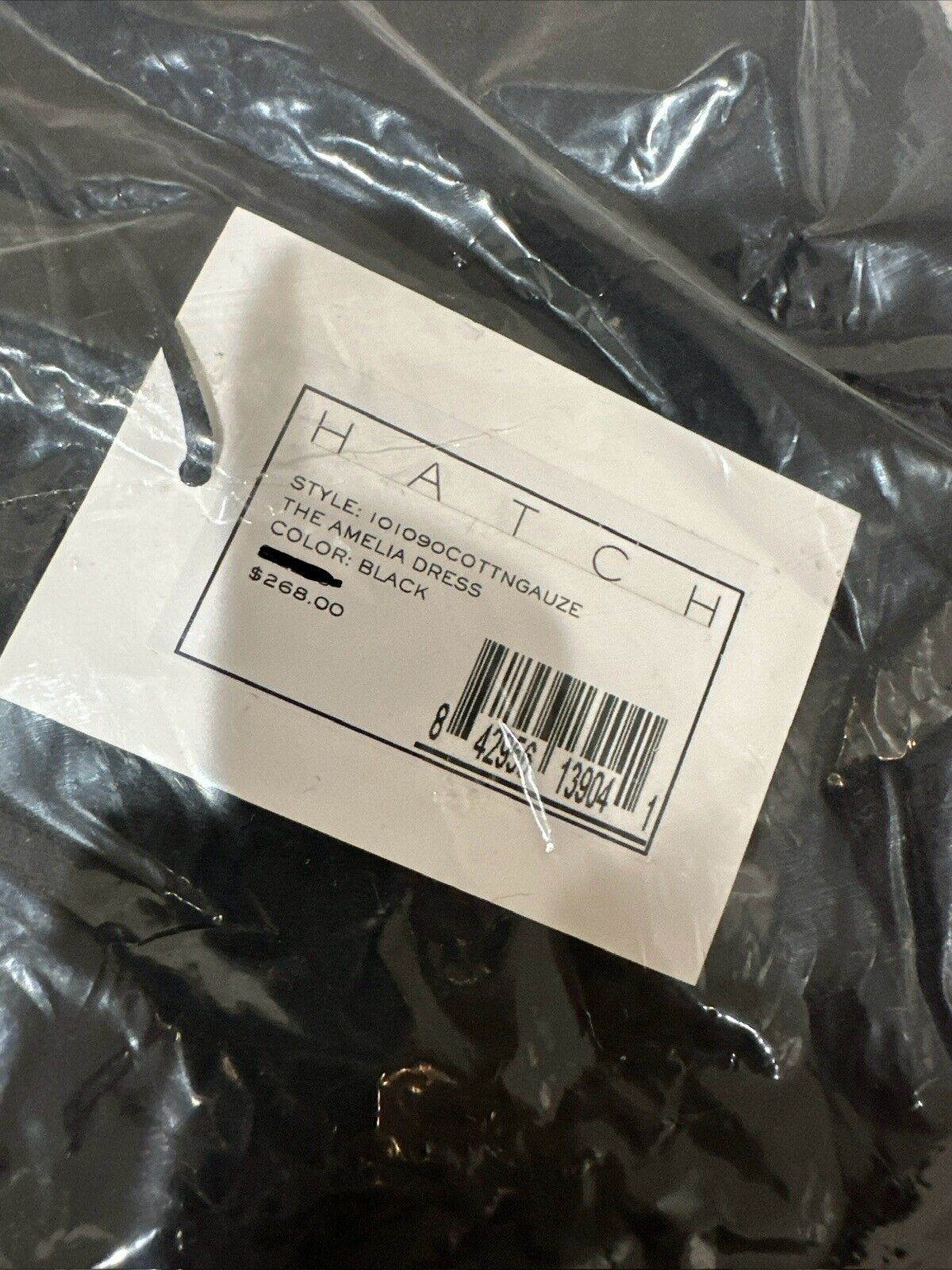 Hatch Maternity Women's The Amelia Dress | Black | Cotton Gauze | $268 NEW