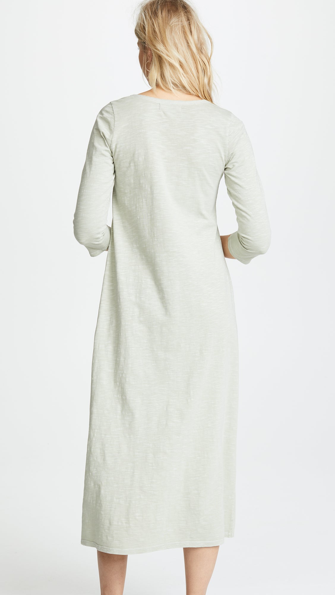 Hatch Maternity Women’s THE COTTON MAXI DRESS Sage $188 NEW