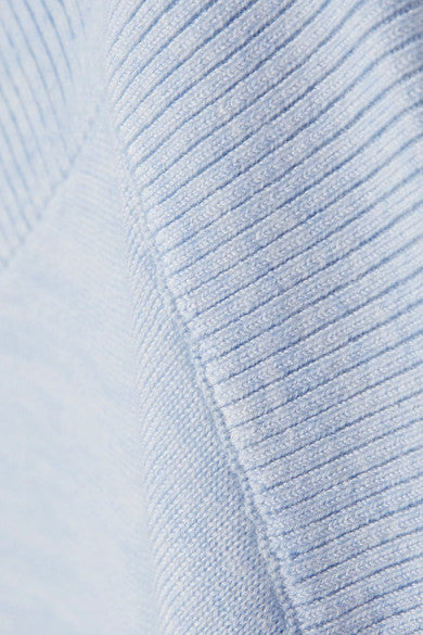 Hatch Maternity Women's THE CALY KNIT SWEATER Sky Blue 100% Merino Wool $268 NEW