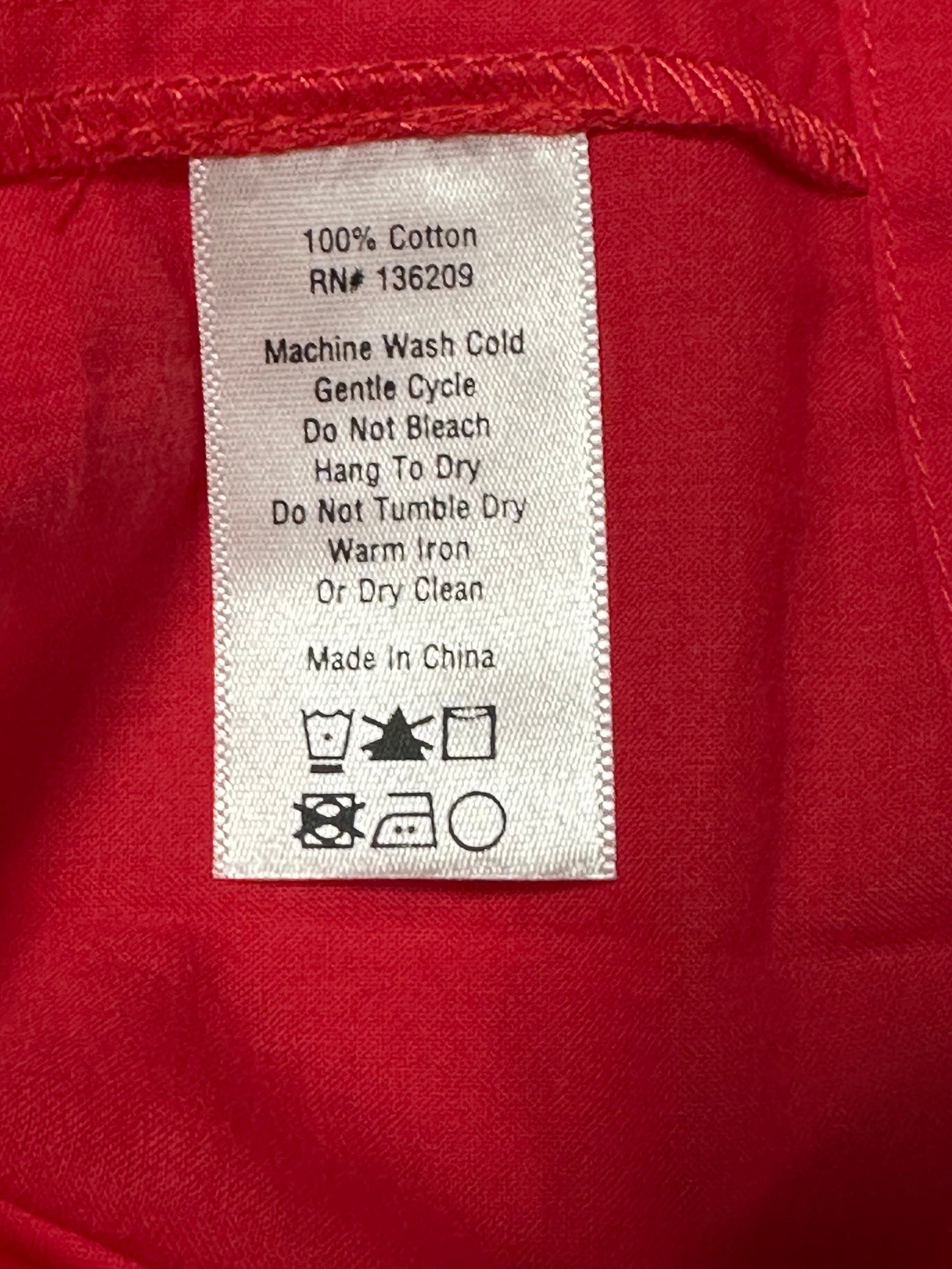 Hatch Maternity Women’s THE PILAR TOP Candy Red $168 NEW