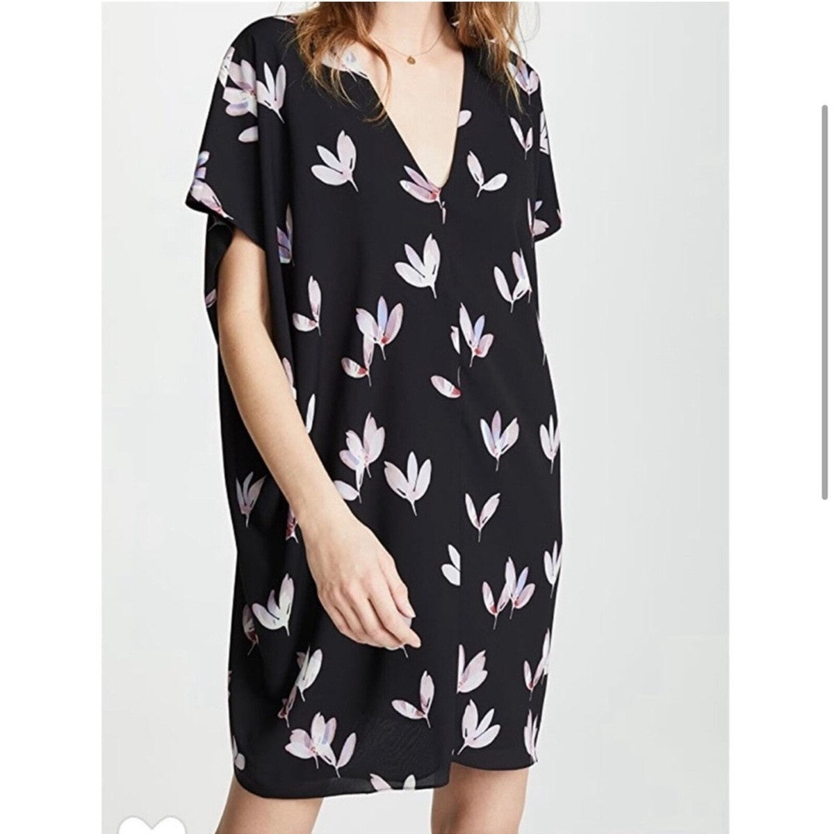 Hatch Maternity Women's THE SLOUCH DRESS Wild Tulip $198 NEW