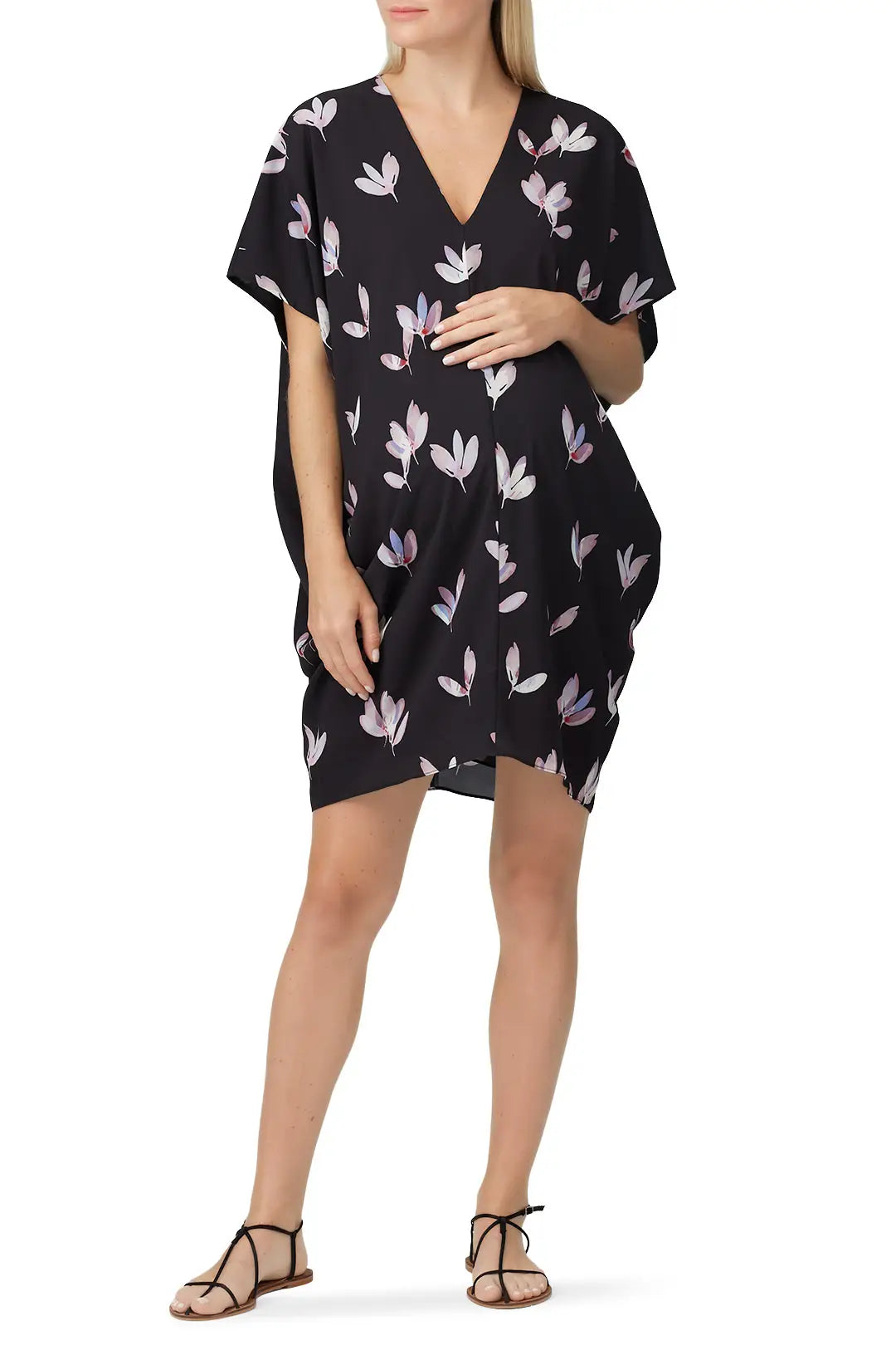 Hatch Maternity Women's THE SLOUCH DRESS Wild Tulip $198 NEW