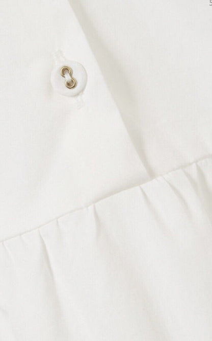 Hatch Maternity Women’s THE ELENORE DRESS White Cotton Poplin $268 NEW