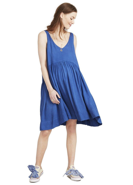 Hatch Maternity Women’s THE FIONA DRESS Blue Size P (PETITE) $258 NEW