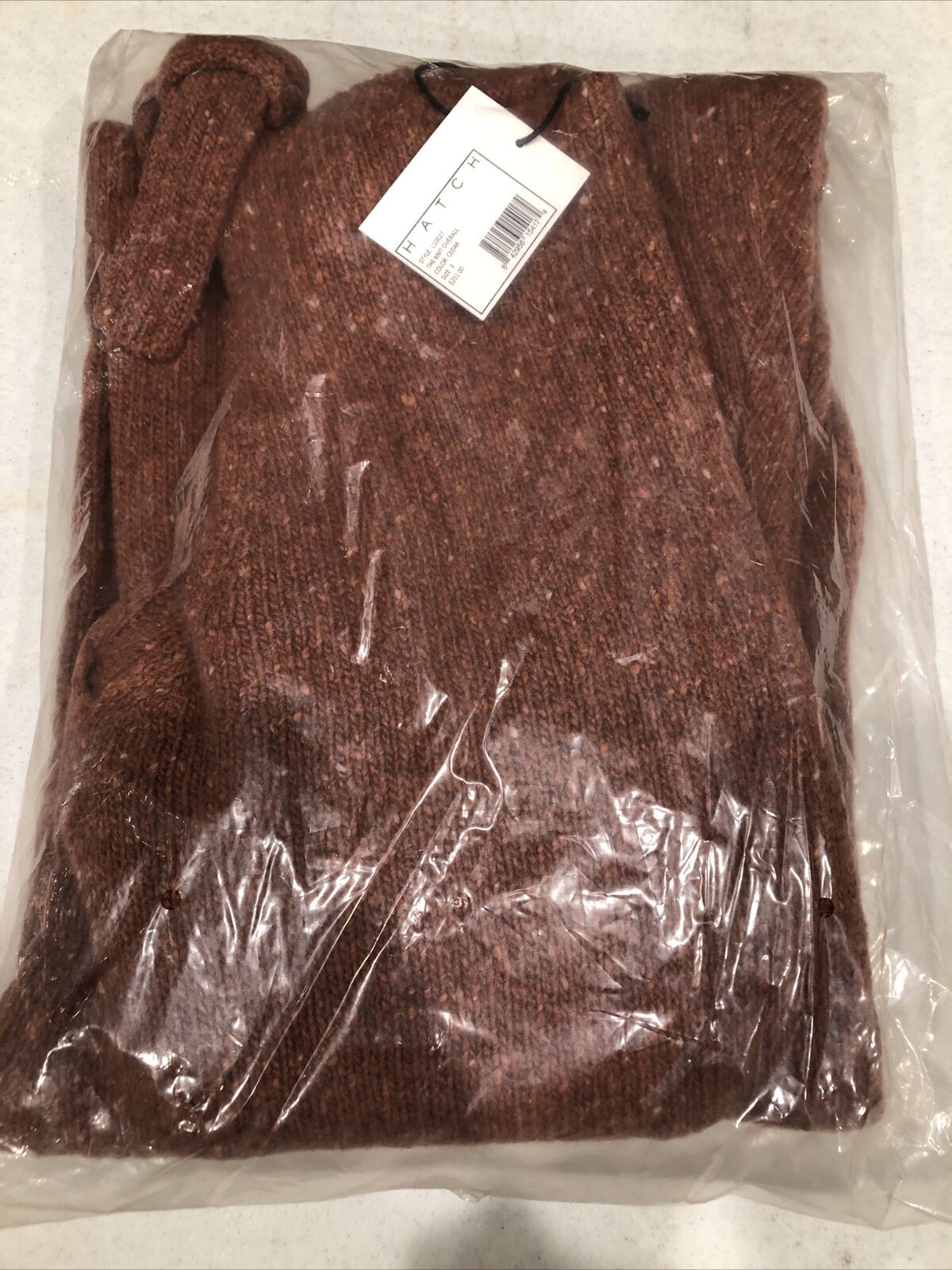 Hatch Maternity Women’s THE KNIT OVERALL Cedar Wool Blend Size 3 (LRG/12) $251 NEW