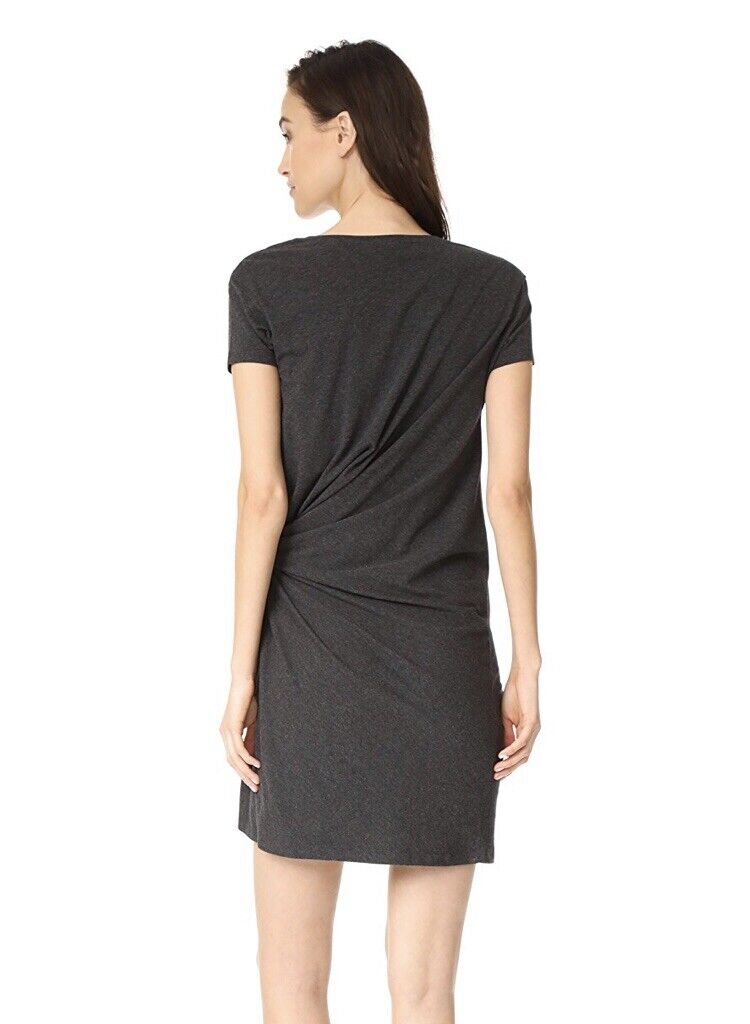 Hatch Maternity Women’s THE TALIA DRESS Charcoal Cotton Blend $198 NEW