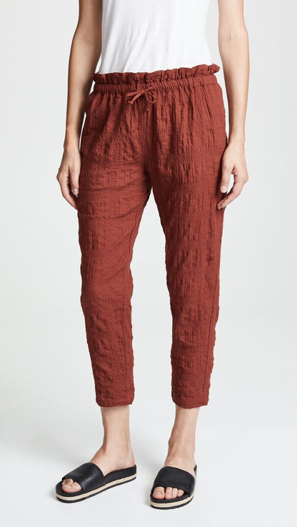 Hatch Maternity Women’s THE PAPERBAG PANT Rust Size 0 (XS/0-2) NEW