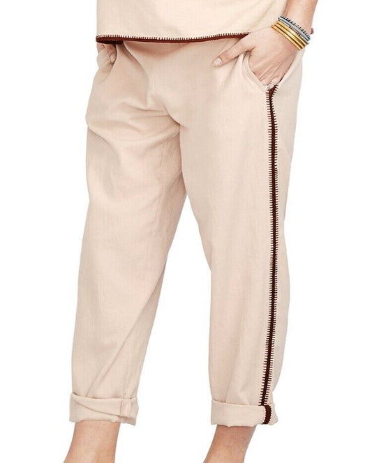 Hatch Maternity Women’s THE AUSTIN TROUSERS Pants Rose/Pink $188 NEW