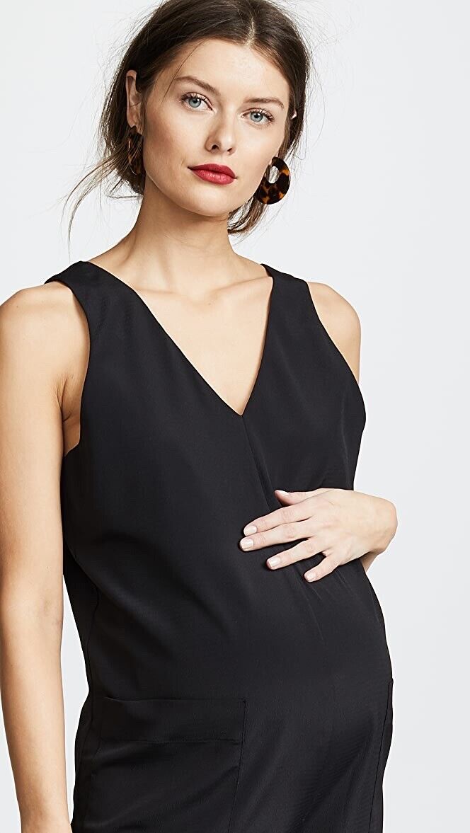 Hatch Maternity Women’s THE ALBA JUMPER Black Size 0 (XS/0-2) $278 NEW