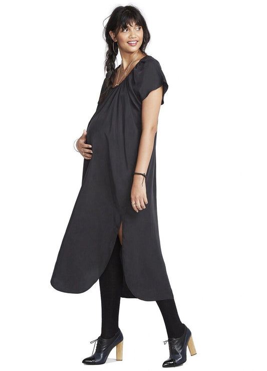 Hatch Maternity Women’s THE ARIELLA DRESS Black $288 NEW
