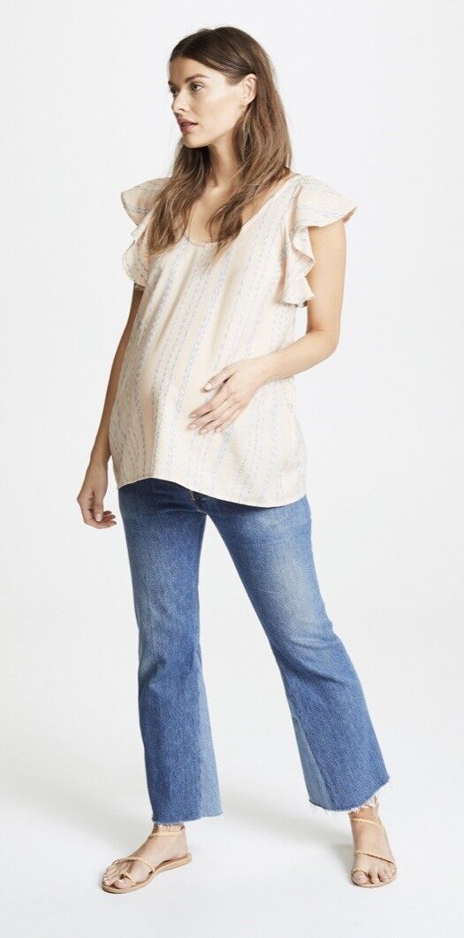 Hatch Maternity Women’s THE RUBY TOP Scoop Neckline $158 NEW