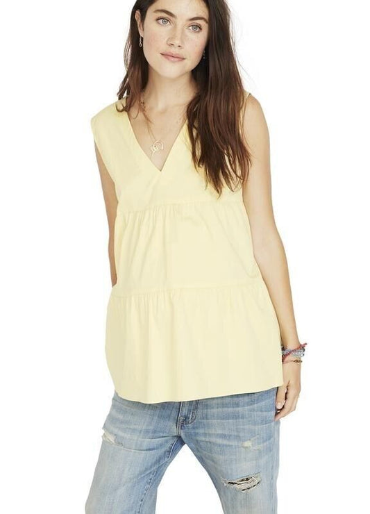 Hatch Maternity Women’s THE EVELYN TOP Yellow Size 1 (S/4-6) $158 NEW
