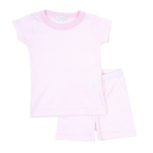 Magnolia Baby Girls MADDY AND MICHAELS Short Pajamas Pink Size 6/12 Months NEW