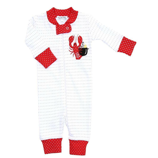 Magnolia Baby Unisex LET'S GET CRAY Zipped Pajamas Pima Cotton Size 4T NEW