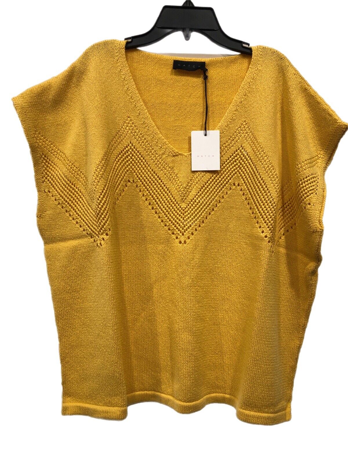 Hatch Maternity Women's THE GIA TOP Marigold Cotton Size 1 (S/4-6) $178 NEW