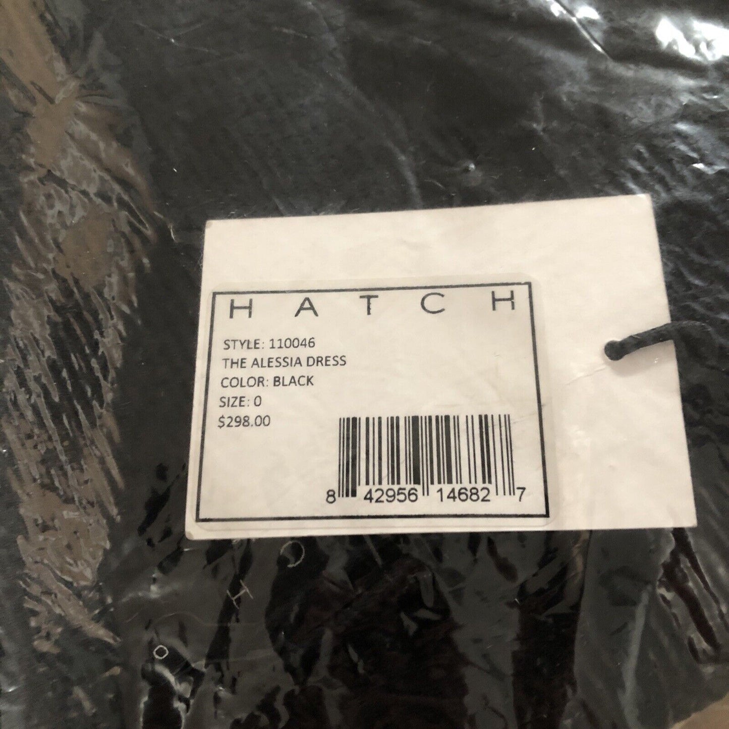 Hatch Maternity Women’s THE ALESSIA DRESS Bodycon Black $298 NEW