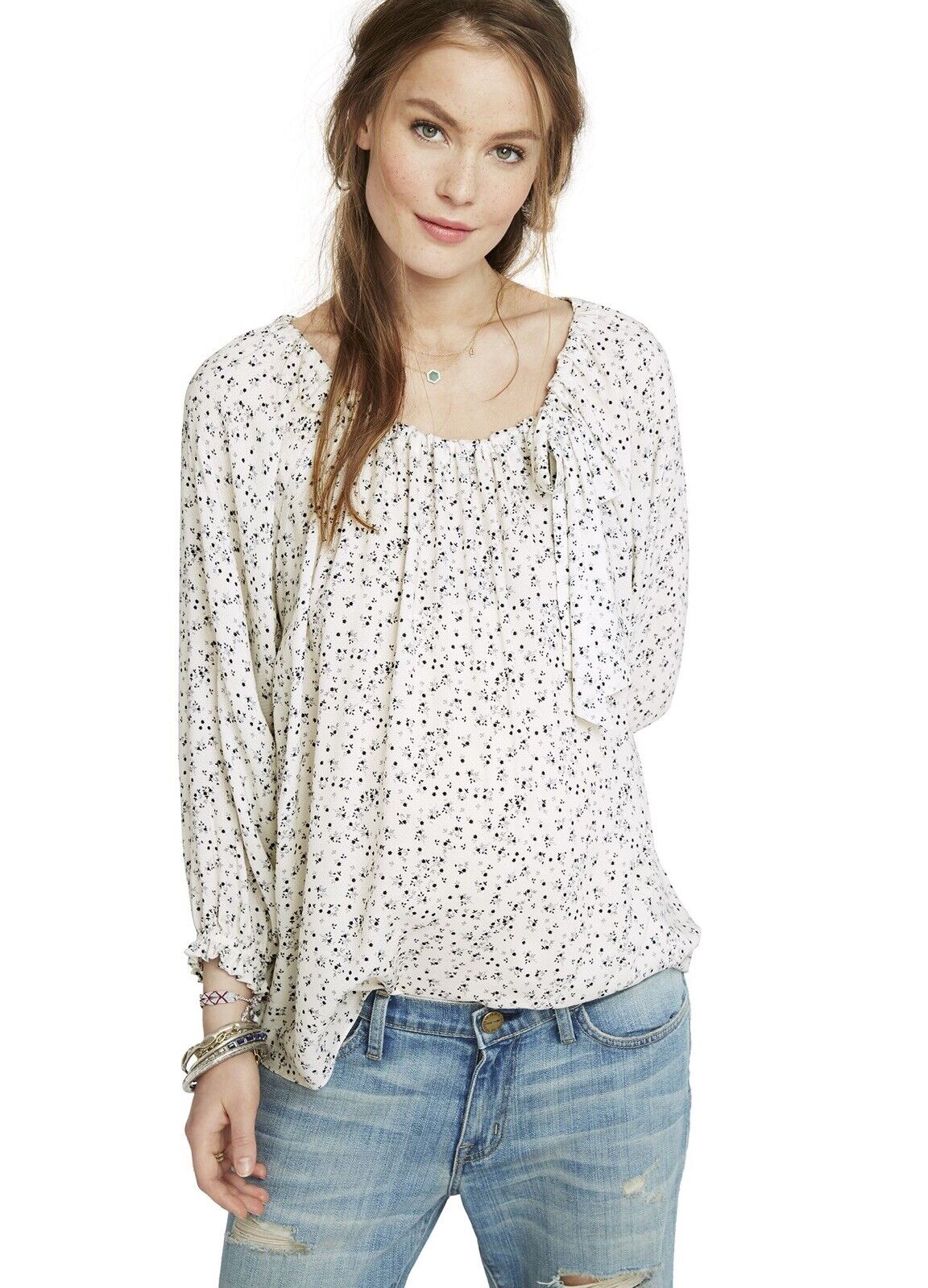 Hatch Maternity Women’s THE LAETITIA BLOUSE Provence Floral $189 NEW