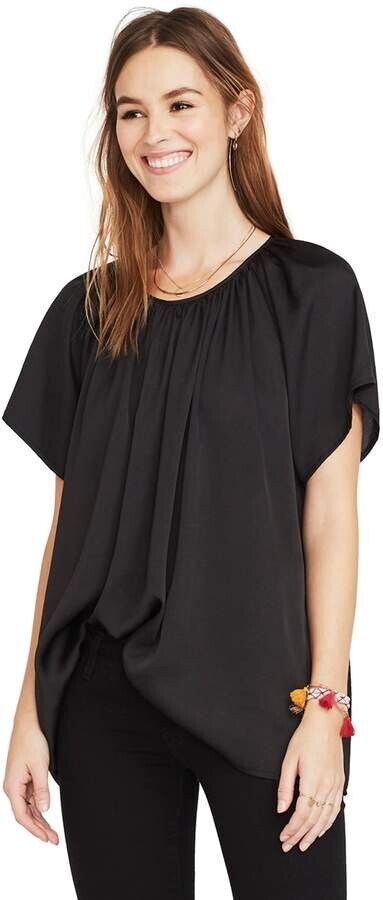 Hatch Maternity Women’s THE CECILIA TOP Black $168 NEW