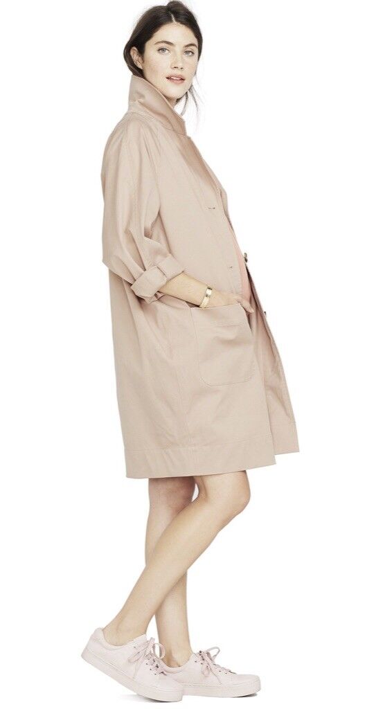 Hatch Maternity Women’s THE SLOUCH JACKET Fall Coat Pink Size P (Petite) $348 NEW