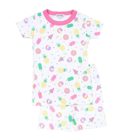 Magnolia Baby Girls FRUIT POPS Short Pajamas Pima Cotton Size NEW