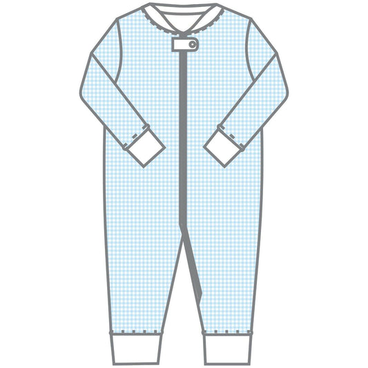 Magnolia Baby Boys PAIGE AND PORTER'S Zipped Pajamas Blue Size 3T NEW
