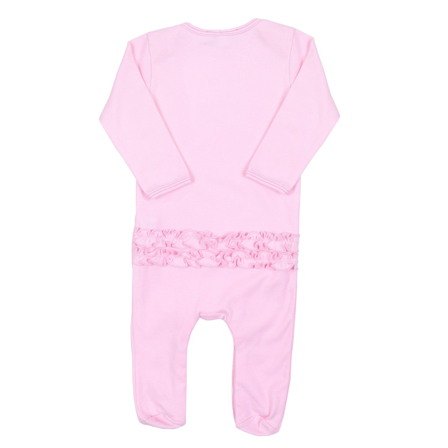 Magnolia Baby Baby Girls Lovely Princess Applique Ruffle Footie Pink 6 Months