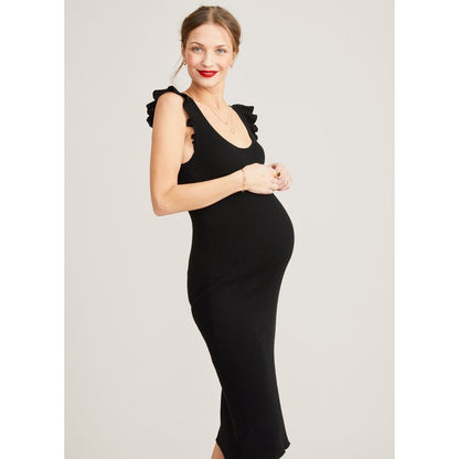 HATCH Maternity Women's THE CHLOE DRESS Ribbed Knit Size 3 (L/12) $258 NEW