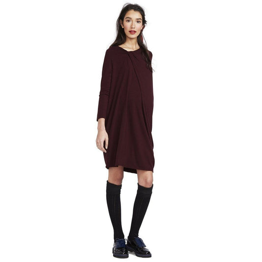 HATCH Maternity Women's THE SANDRINE DRESS Burgundy Size 1 (S/4-6) $238 NEW
