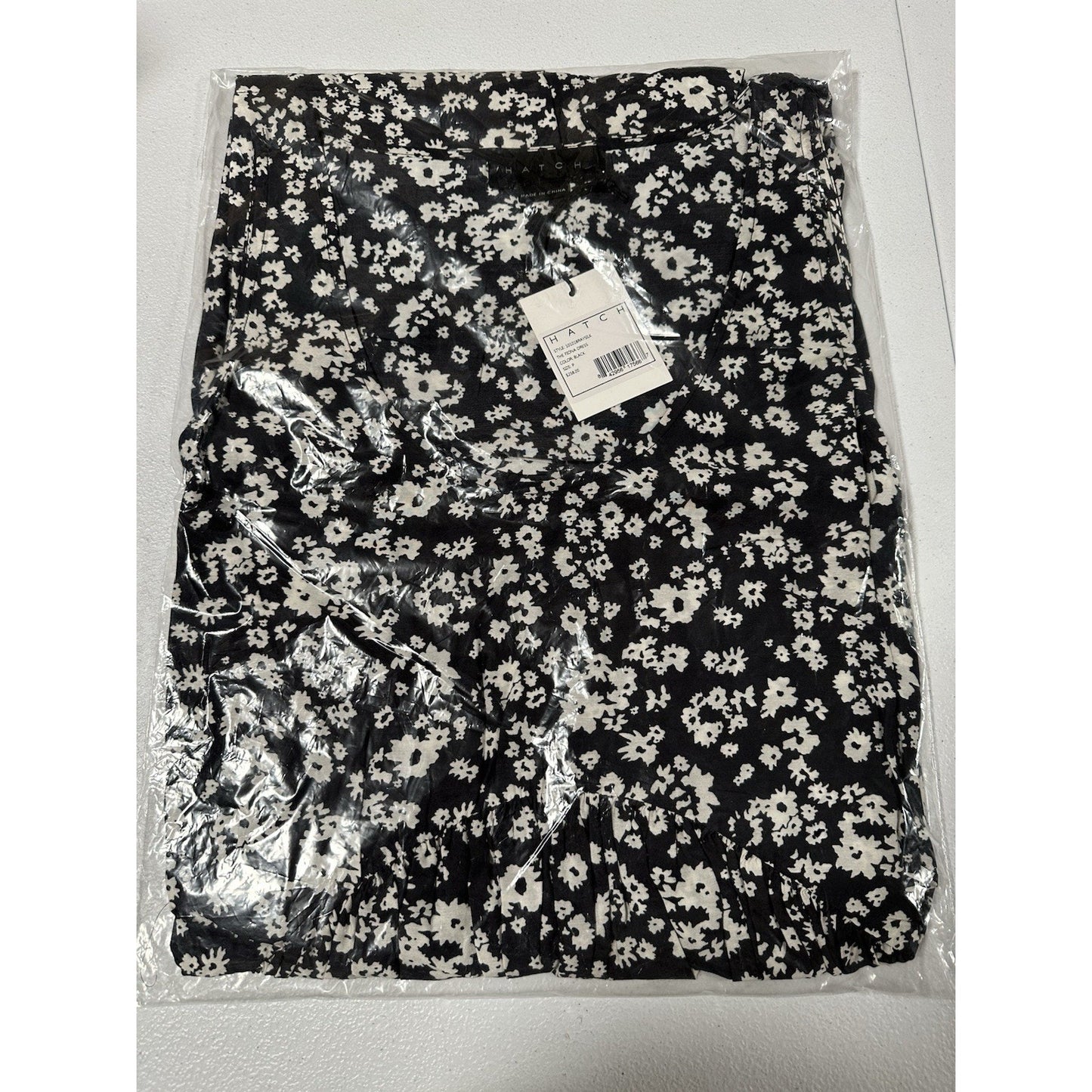 Hatch Maternity Women’s THE FIONA DRESS Black Rayon Silk Size P (Petite)$258 NEW