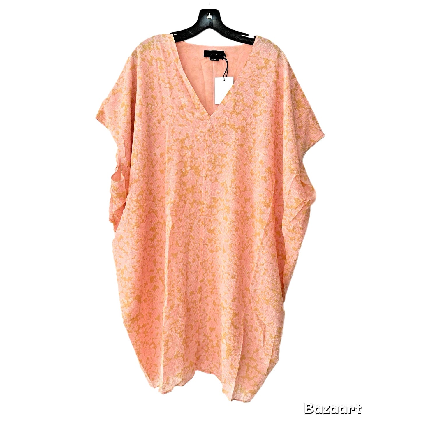 Hatch Maternity Women's THE SLOUCH DRESS Apricot Silk/Cotton $258 NEW