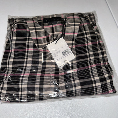 Hatch Maternity Women’s THE ALYSSA DRESS Black Plaid Size 0 (XS/0-2) $288 NEW