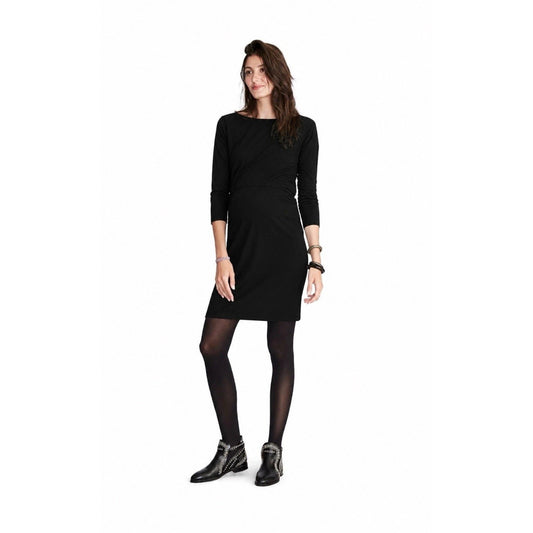 Hatch Maternity Women's THE MILA DRESS Black/Ivory Size 1 (S/4-6) $248 NEW