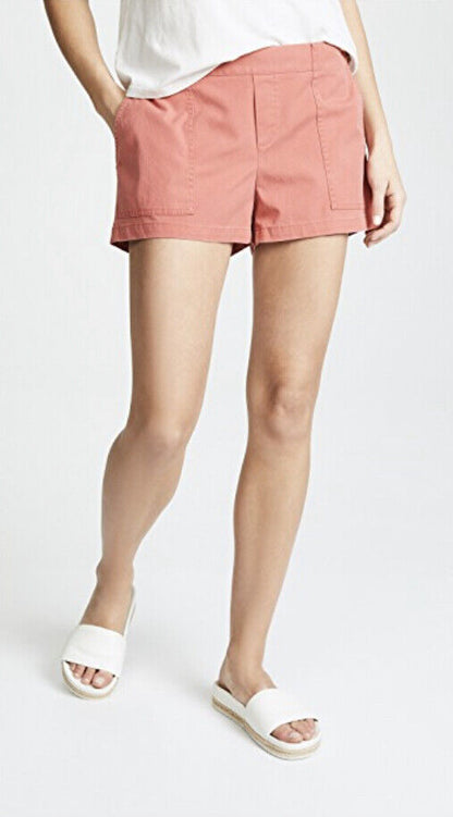 Hatch Maternity Women's THE REPUBLIC SHORT Red $168 NEW