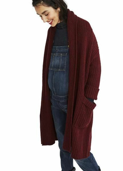 Hatch Maternity Women's THE CHUNKY CARDIGAN Wool Blend $358 NEW