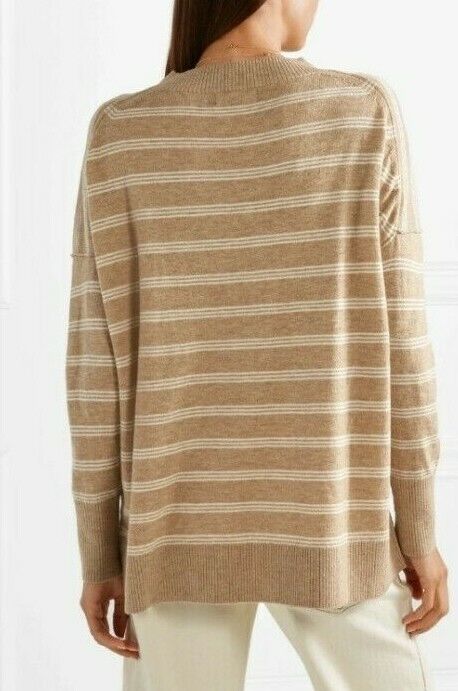 Hatch Maternity Women's THE CLEMENTINE SWEATER Beige 100% Merino Wool $278 NEW