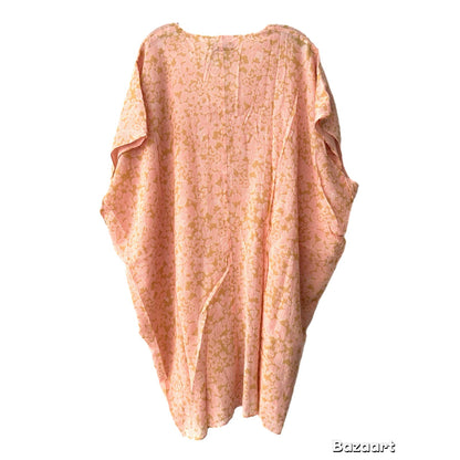 Hatch Maternity Women's THE SLOUCH DRESS Apricot Silk/Cotton $258 NEW