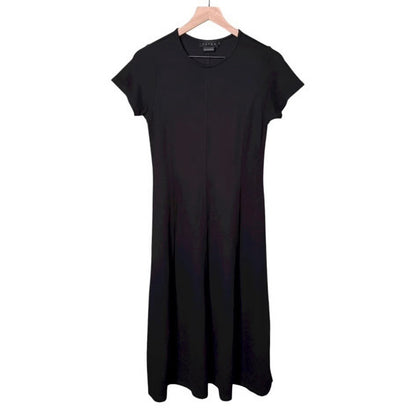 HATCH Maternity Women's THE VIRGINIA SEEMED DRESS Black Viscose $248 NEW