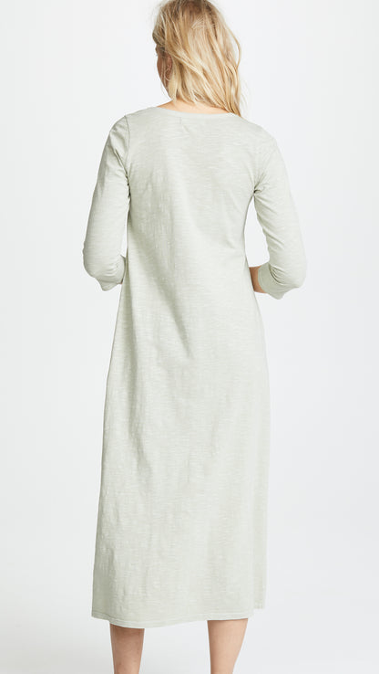 Hatch Maternity Women’s THE COTTON MAXI DRESS Sage $188 NEW