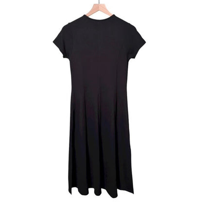 HATCH Maternity Women's THE VIRGINIA SEEMED DRESS Black Viscose $248 NEW
