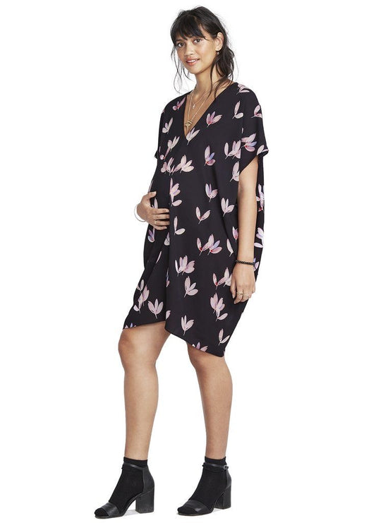 Hatch Maternity Women's THE SLOUCH DRESS Wild Tulip $198 NEW