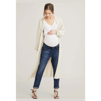 Hatch Maternity Women’s THE TOVA CARDIGAN Ivory Cotton Size O/S(onesize)$358 NEW