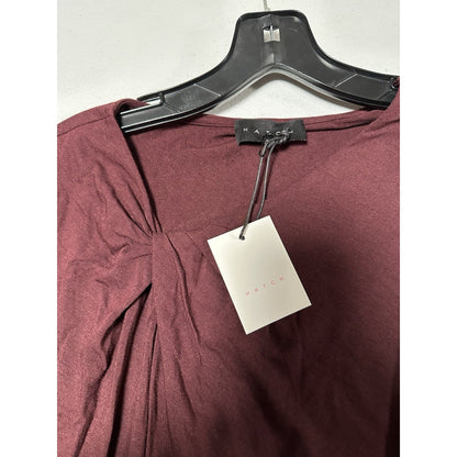 HATCH Maternity Women's THE SANDRINE DRESS Burgundy Size 1 (S/4-6) $238 NEW