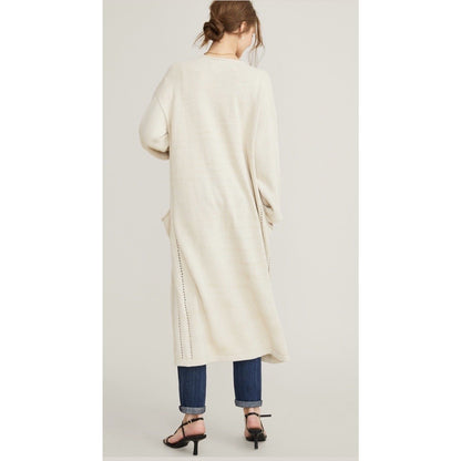 Hatch Maternity Women’s THE TOVA CARDIGAN Ivory Cotton Size O/S(onesize)$358 NEW
