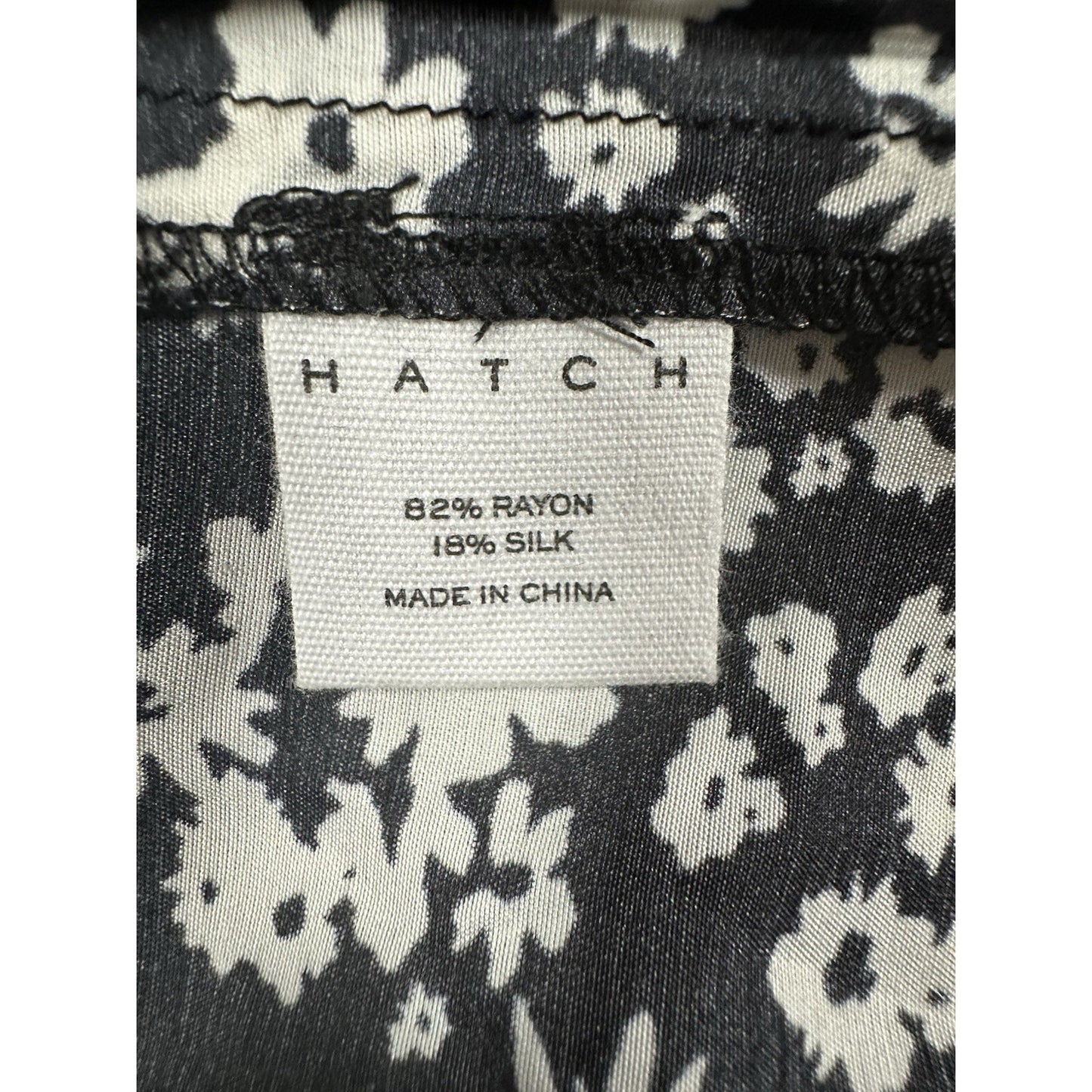 Hatch Maternity Women’s THE FIONA DRESS Black Rayon Silk Size P (Petite)$258 NEW