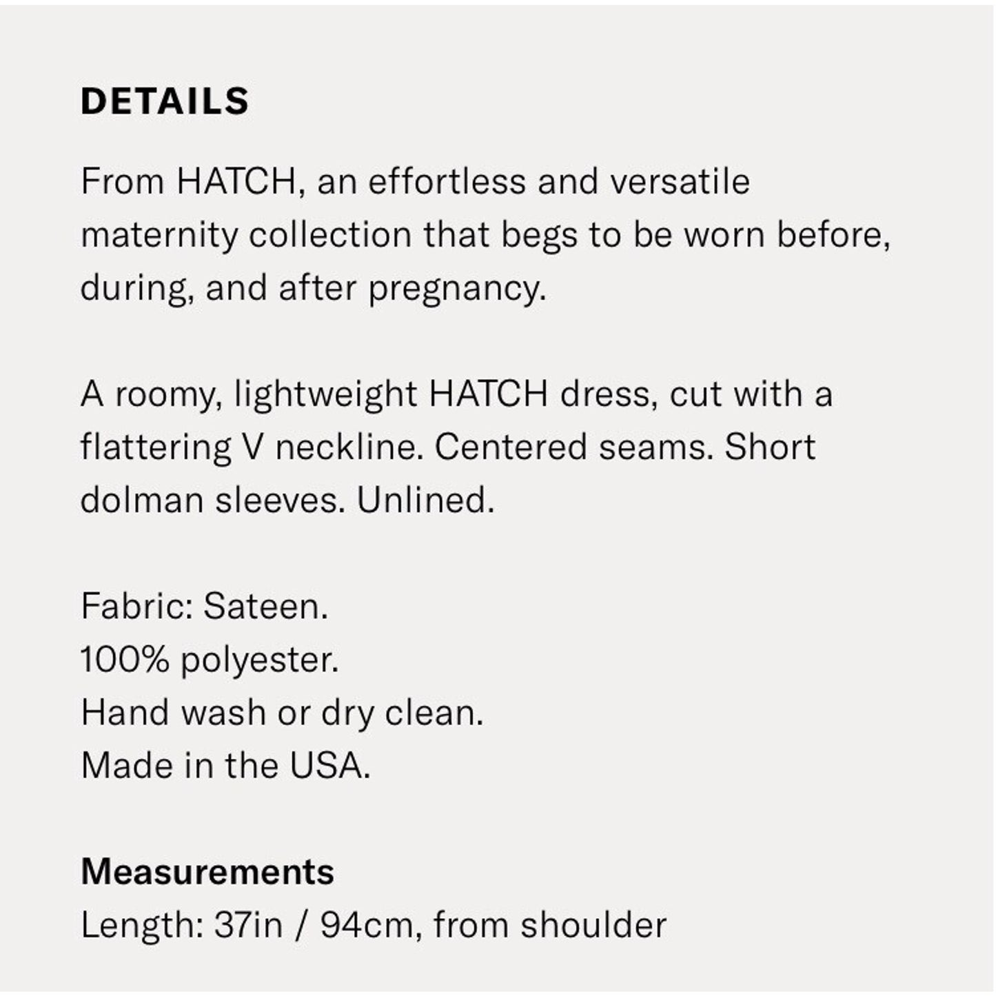 HATCH Maternity Women’s THE SLOUCH DRESS Jade Size O/S (Onesize) $198 NEW