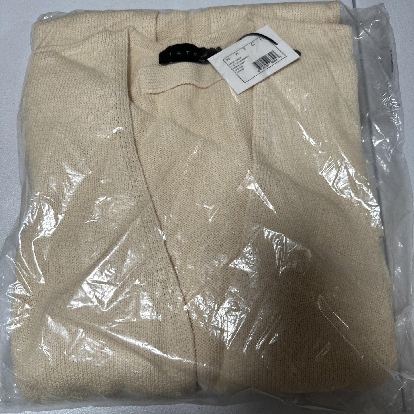 Hatch Maternity Women’s THE TOVA CARDIGAN Ivory Cotton Size O/S(onesize)$358 NEW