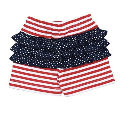 Magnolia Baby Girl 4TH OF JULY ICE CREAM Toddler Ruffle Short Set Red Size 6 NEW