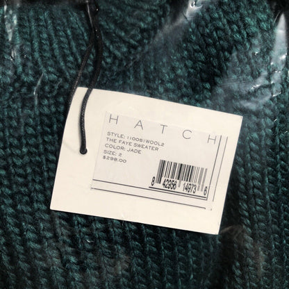 Hatch Maternity Women’s THE FAYE SWEATER Jade Green Wool Blend Size 2 (M/8-10)